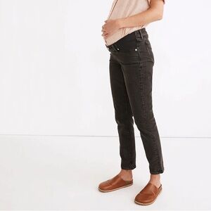 NEW MADEWELL Maternity Side-Panel Perfect Vintage Jeans in Lunar Wash